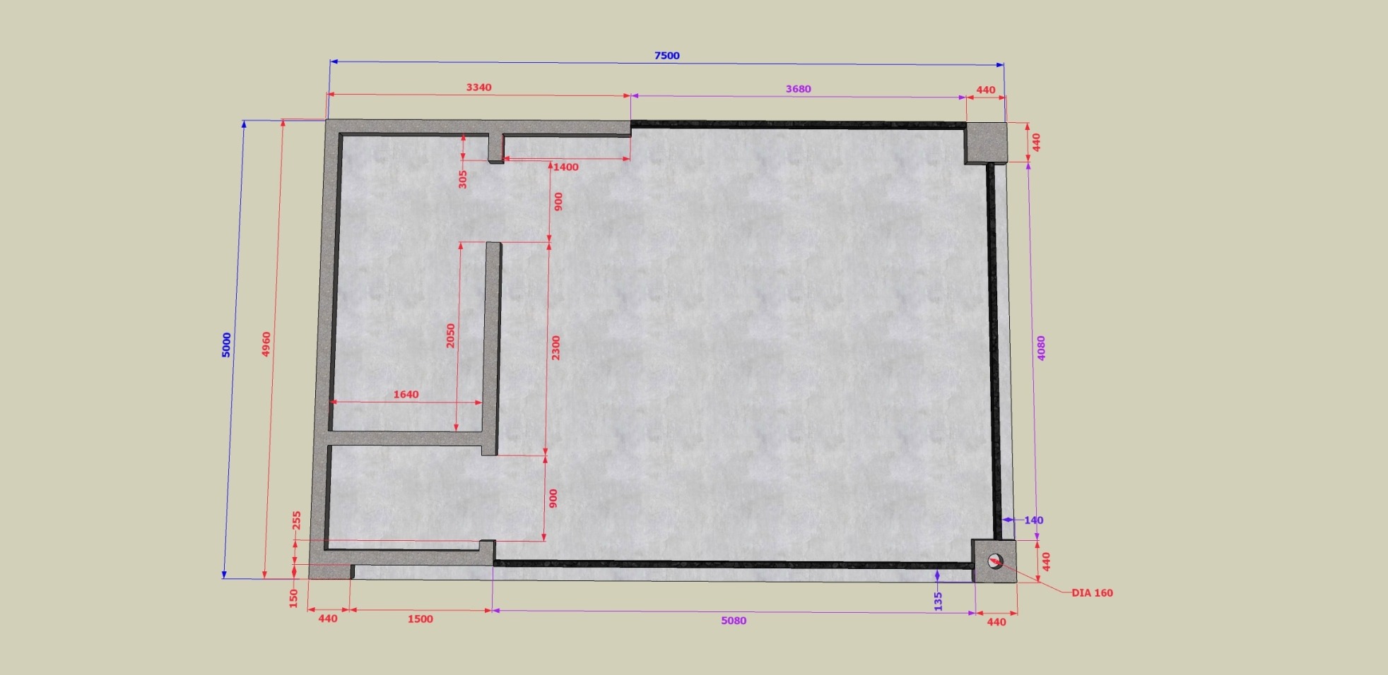 Voorbereidingen tuinhuis
