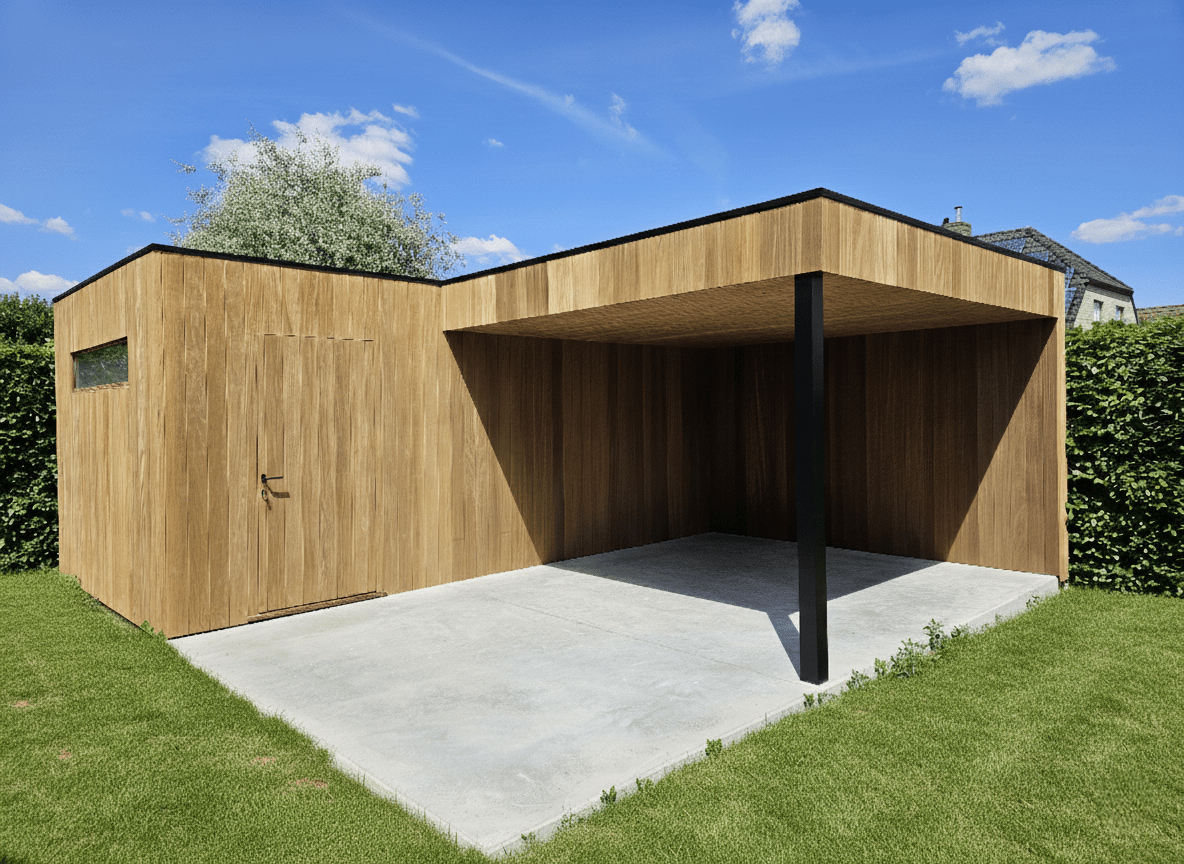 tuinhuis cubic thermowood ayous