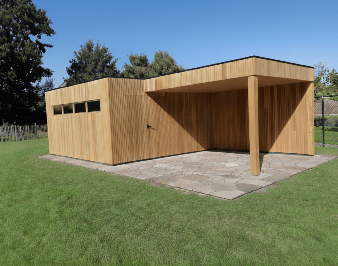 tuinhuis cubic thermowood ayous triple