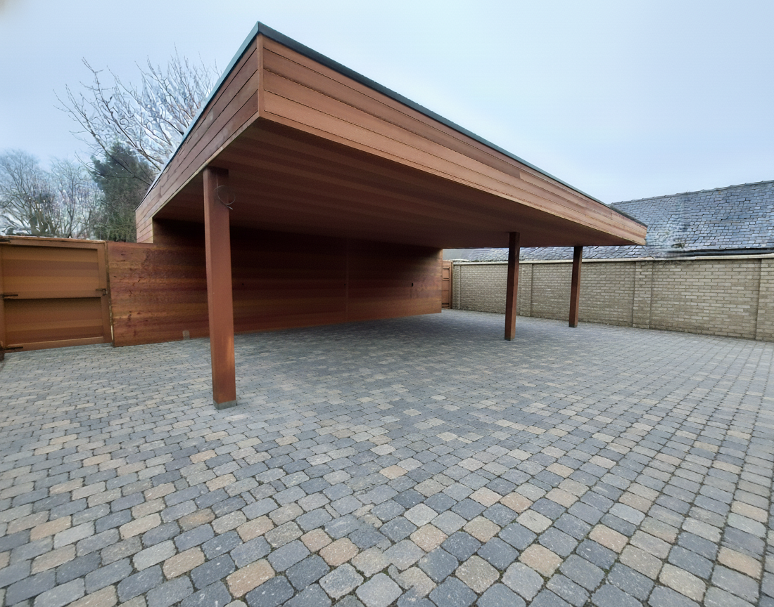 carport thermowood ayous