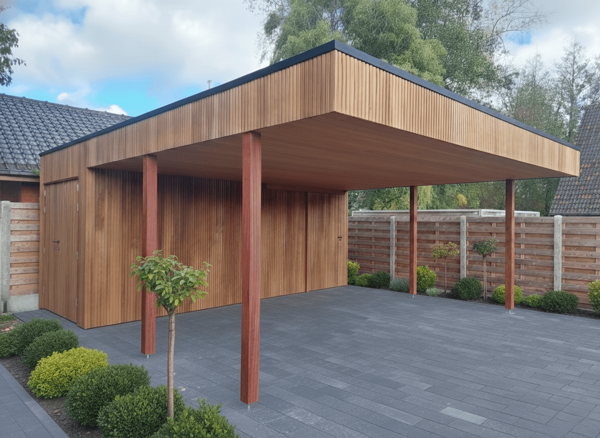 carport thermowood ayous