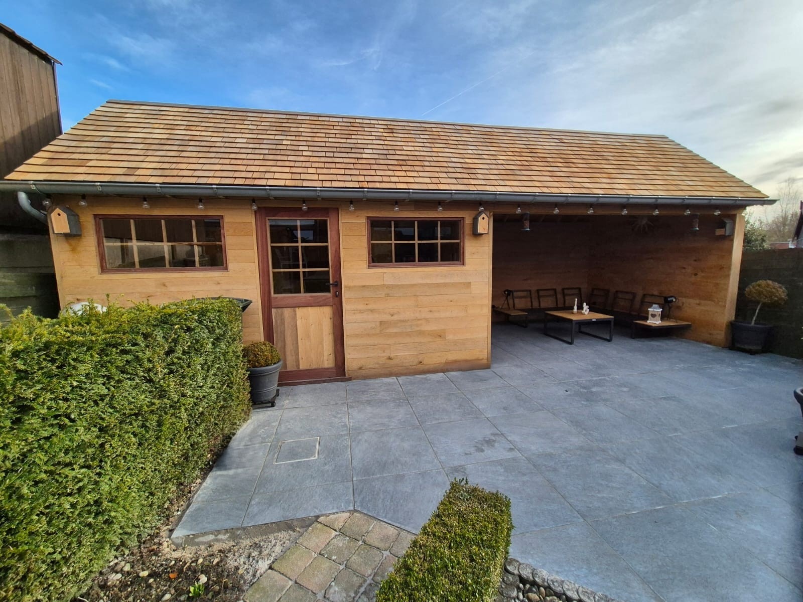 vlakke planchettes eik en cedershingles