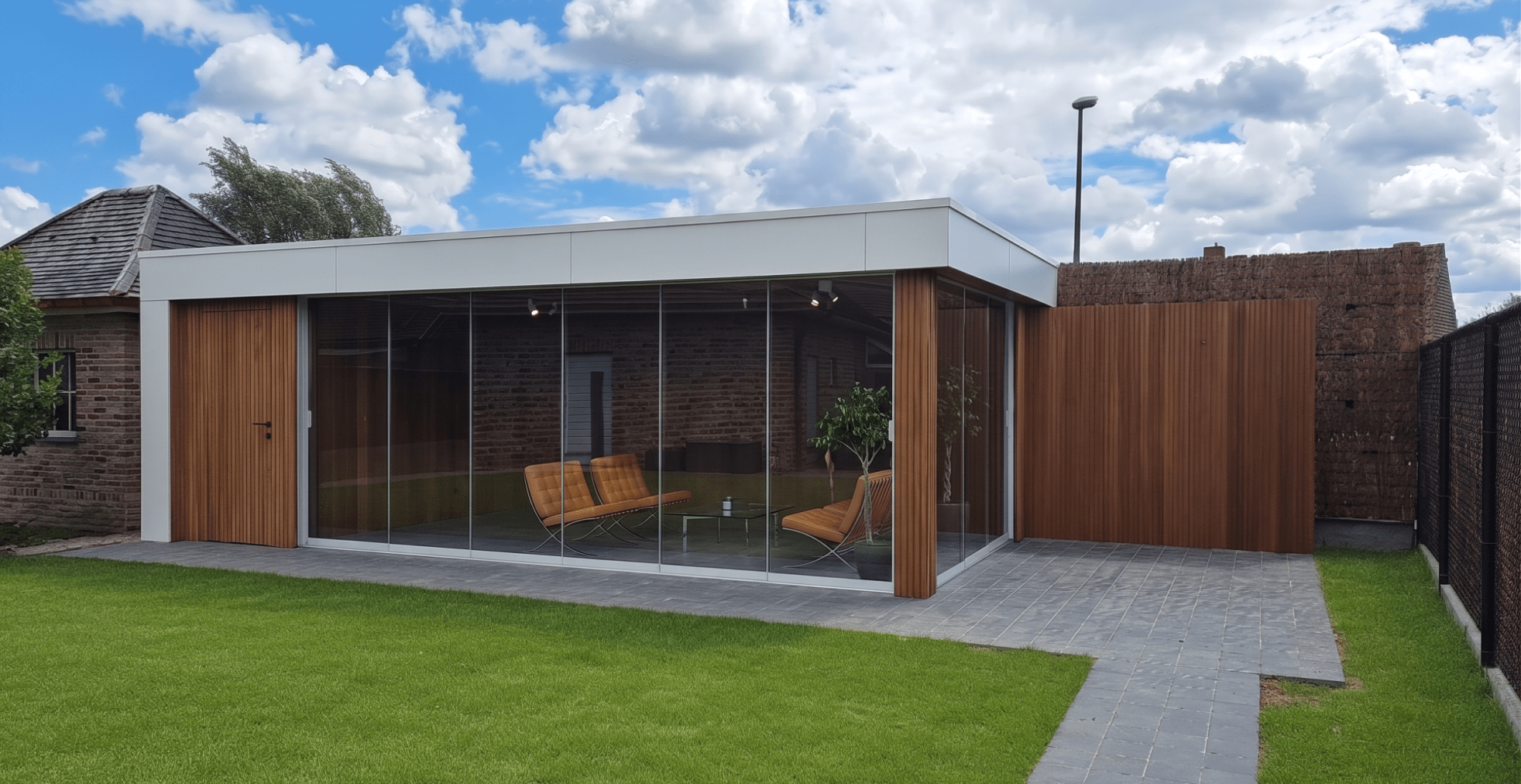 tuinkamer thermo wood ayous triple
