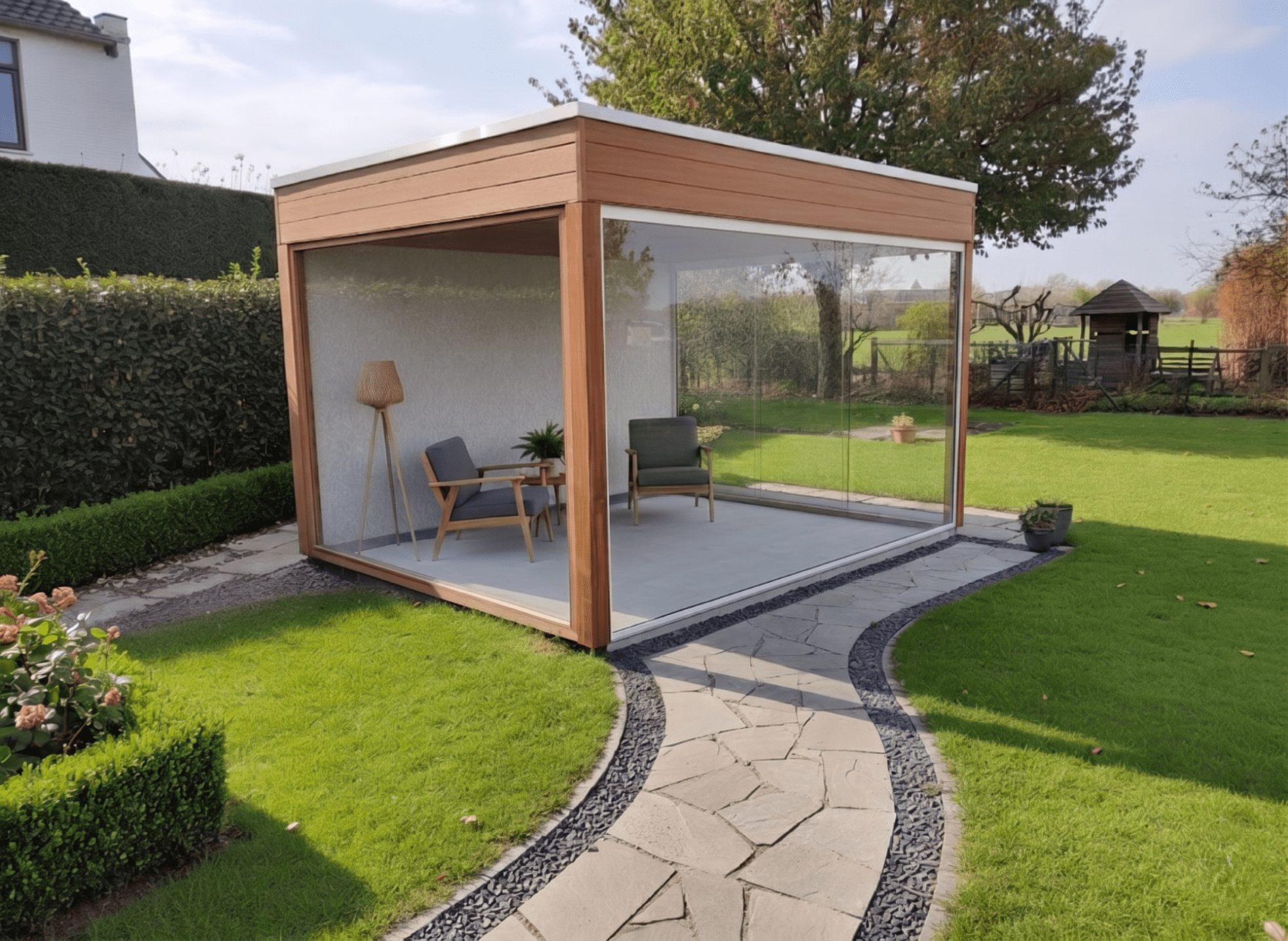 tuinkamer thermo wood ayous